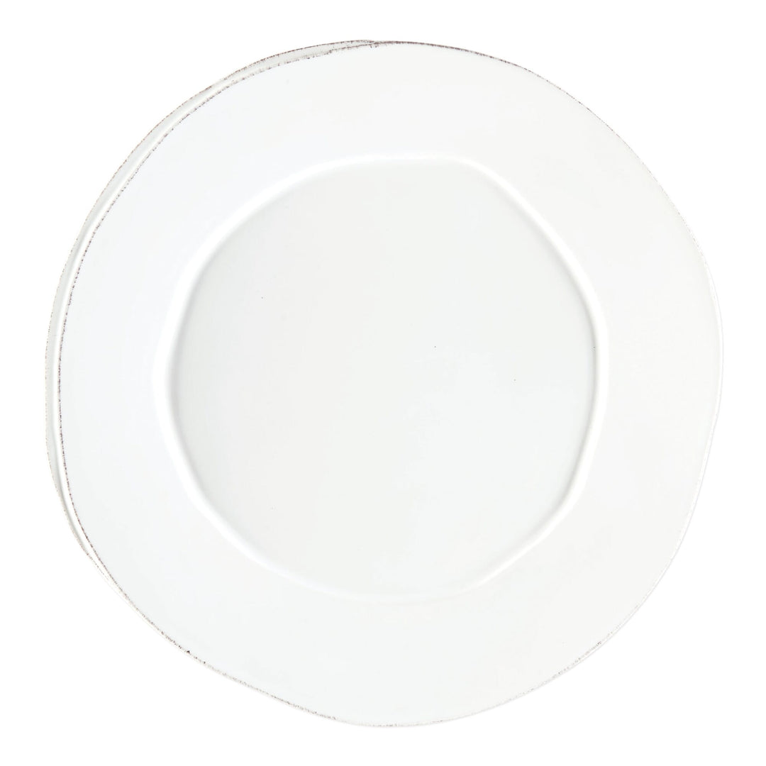 Vietri Vietri Lastra White Round Platter LAS-2621W