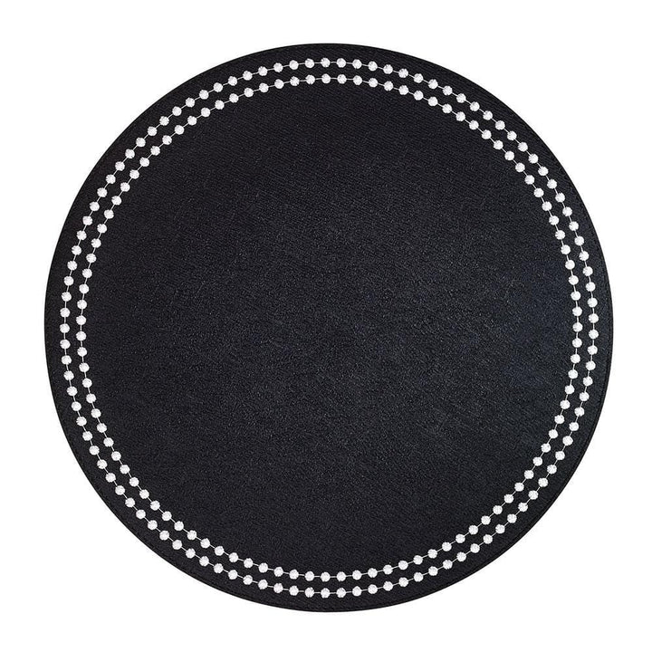 Bodrum Bodrum Pearls Placemat - Black & White - Set of 4 LPR0401P