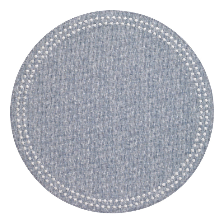 Bodrum Bodrum Pearls Placemat - Bluebell & White - Set of 4 LPR1501P4