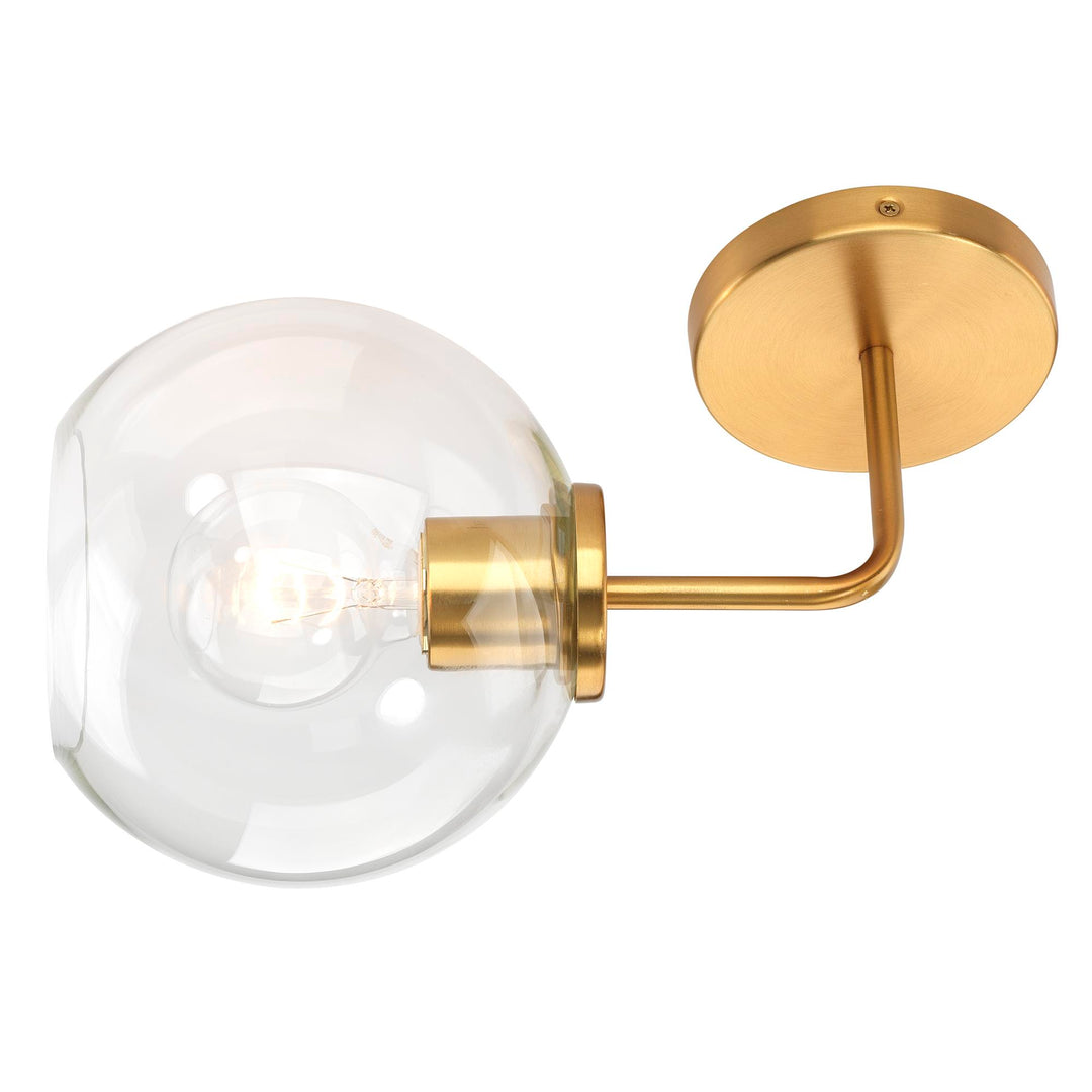 Jamie Young Reece Wall Sconce - Clear Glass - Available in 3 Finishes