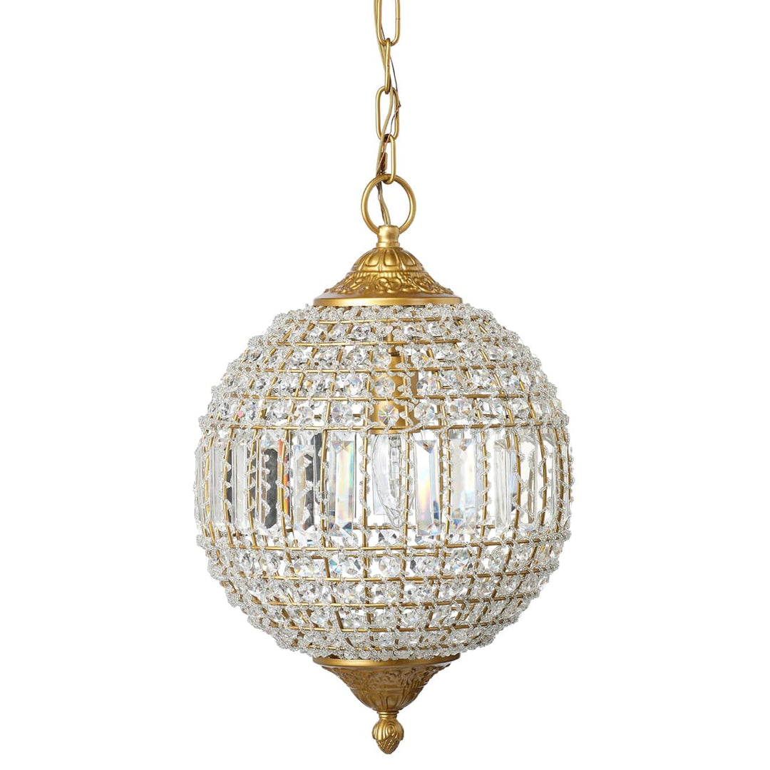 Jamie Young Jamie Young Lifestyle Crystal Orb Pendant - Antique Gold LS5CRYSTCLAG