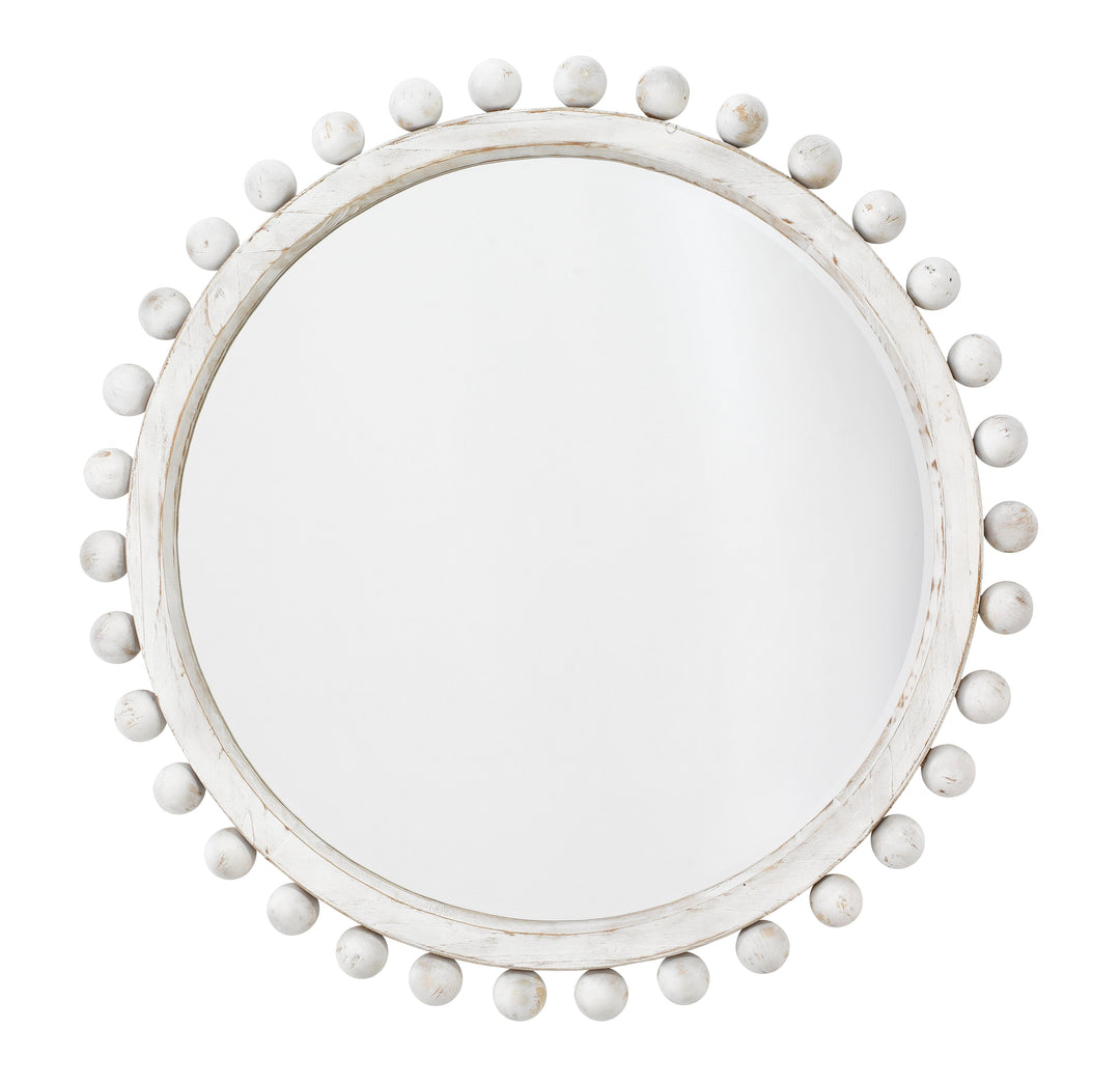 Jamie Young Jamie Young Brighton Wall Mirror - White Washed Wood LS6BRIGWHITE