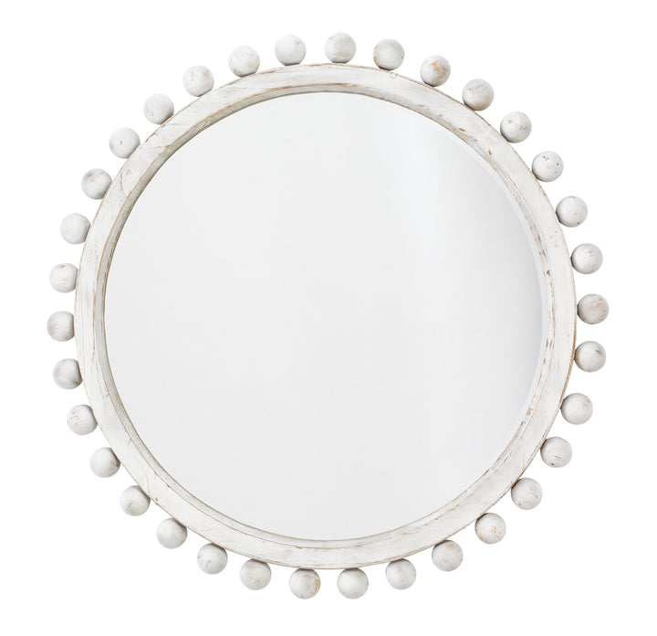 Jamie Young Jamie Young Brighton Wall Mirror - White Washed Wood LS6BRIGWHITE