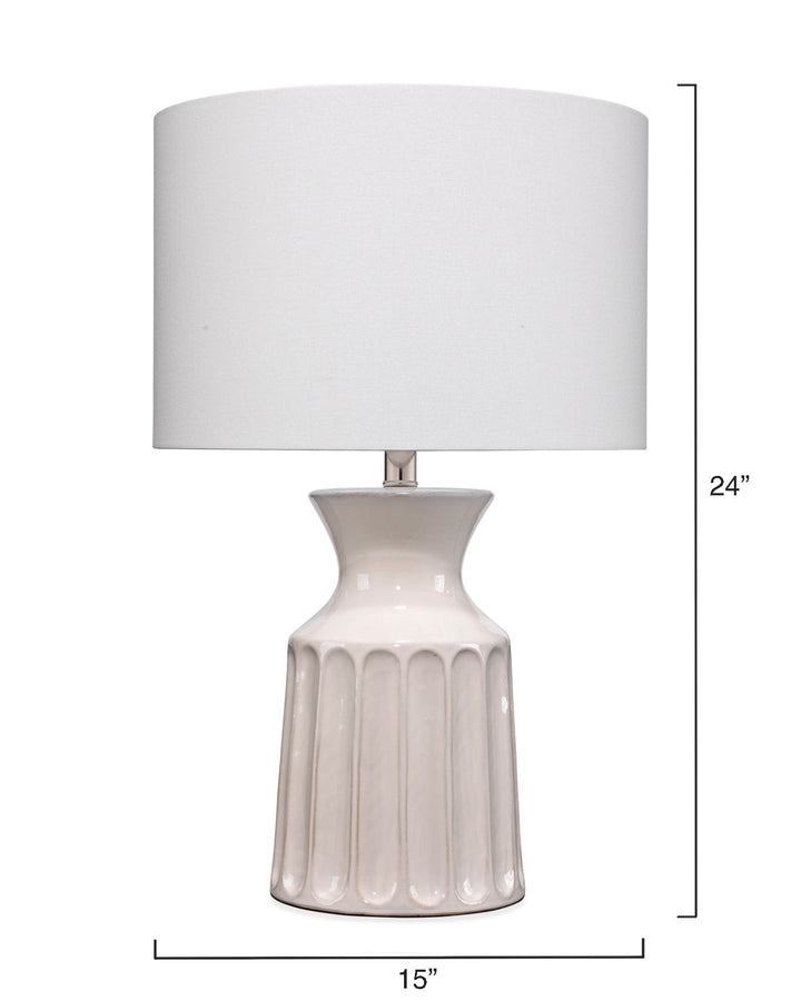 Jamie Young Jamie Young Addison Table Lamp - Off White Ceramic LS9ADDISONOW