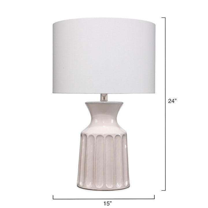 Jamie Young Addison Table Lamp - Off White Ceramic