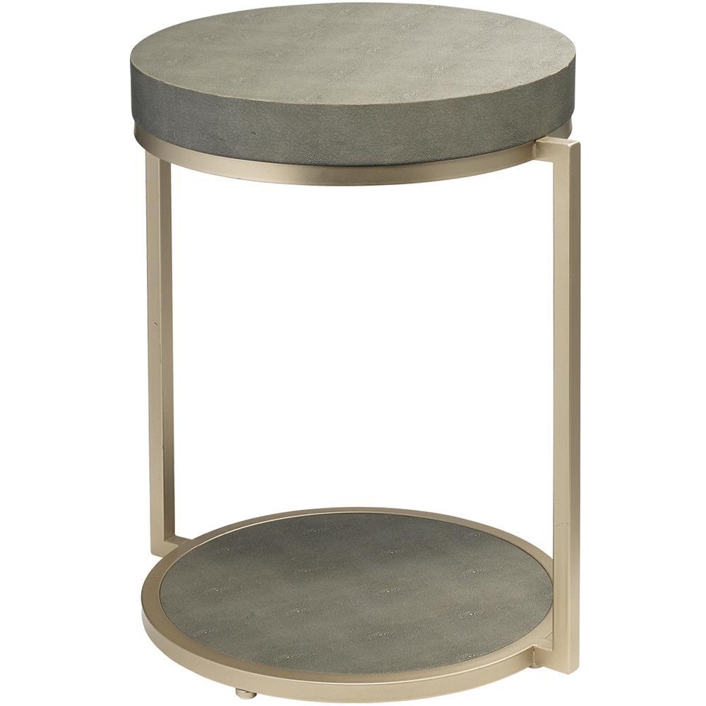 Jamie Young Jamie Young Chester Round Gray Side Table LSCHESTERDG