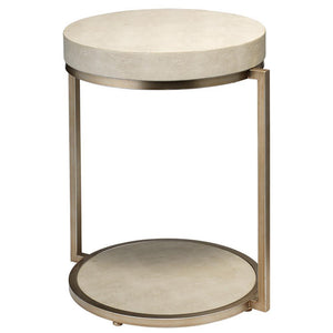 Jamie Young Jamie Young Chester Round Beige Side Table LSCHESTERIV