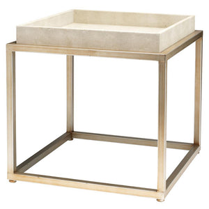 Jamie Young Jamie Young Jax Square Beige Side Table LSJAXIV