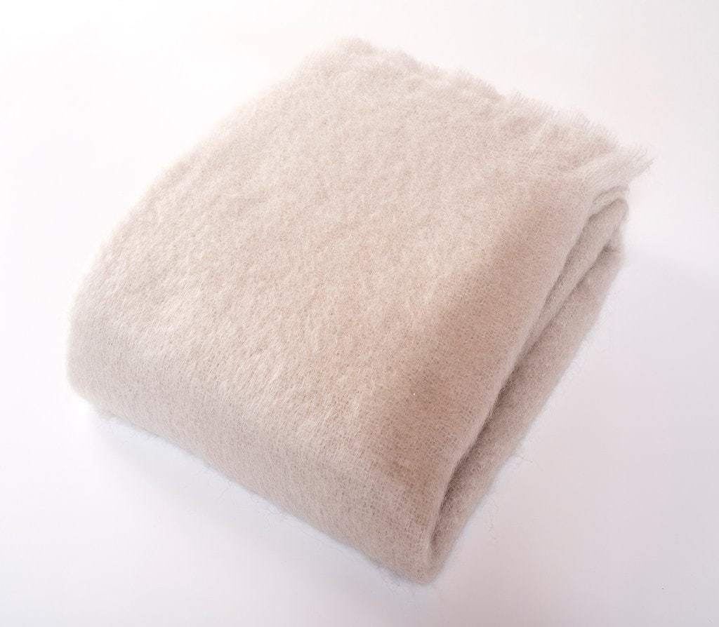 Harlow Henry Harlow Henry Luxe Mohair Throw - 6 Available Colors Cloud HHVCT01