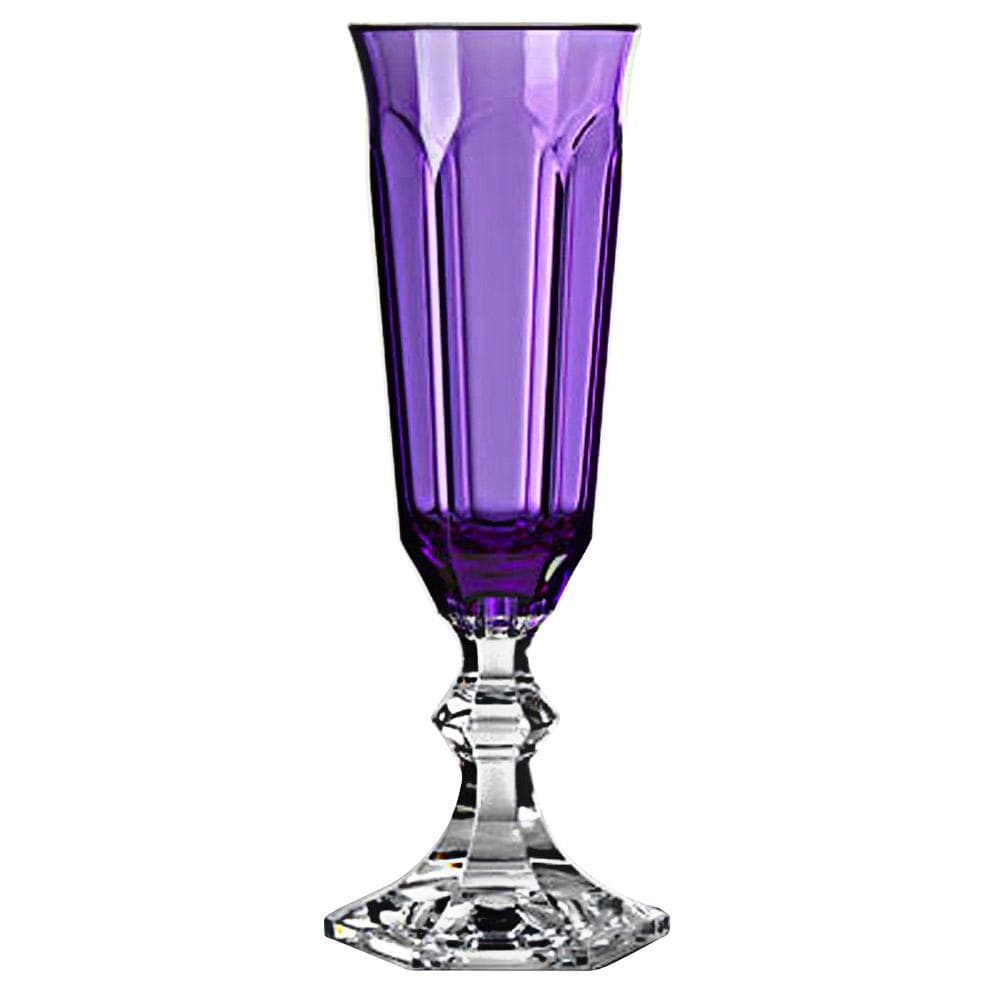 Purple Acrylic Stemless Champagne Flute