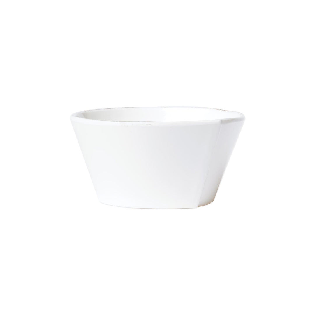 Vietri Vietri Melamine Lastra White Stacking Cereal Bowl MLAS-W2302