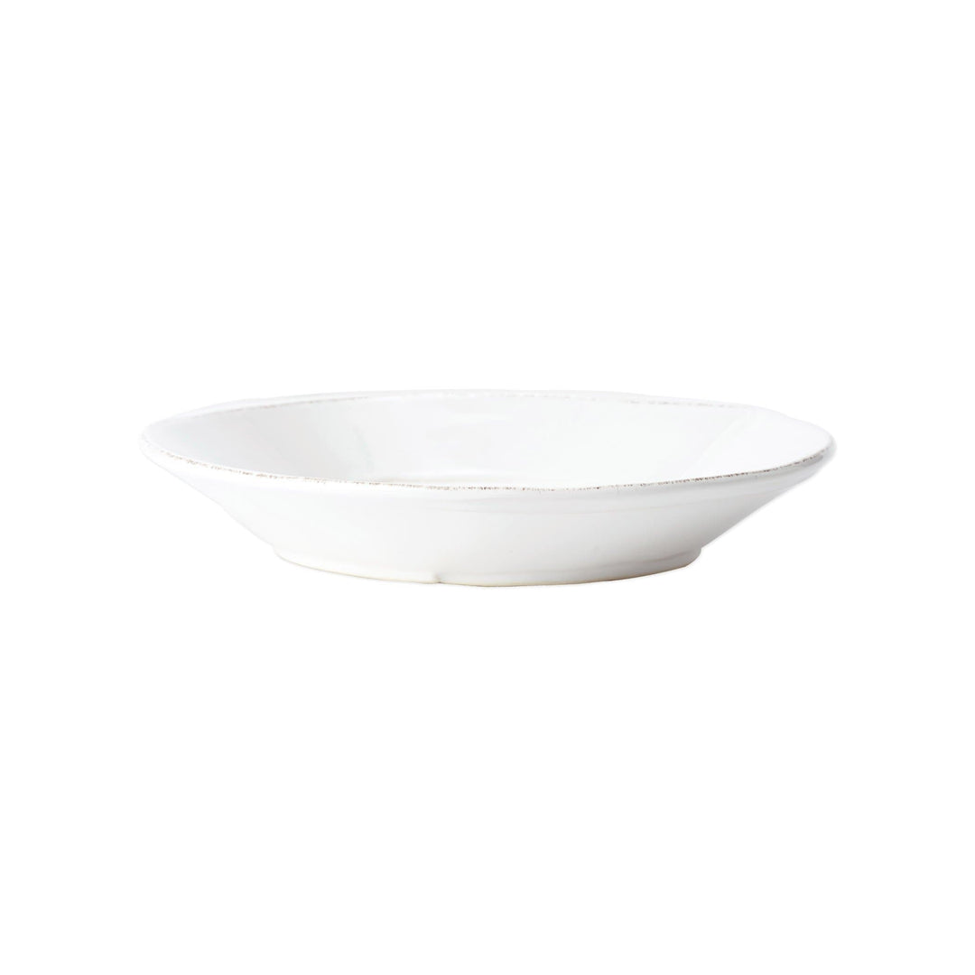 Vietri Vietri Melamine Lastra White Shallow Bowl MLAS-W23026