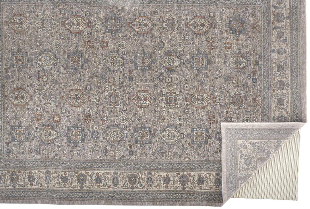 Feizy Feizy Marquette Traditional Persian Style Rug - Warm Gray & Blue - Available in 10 Sizes