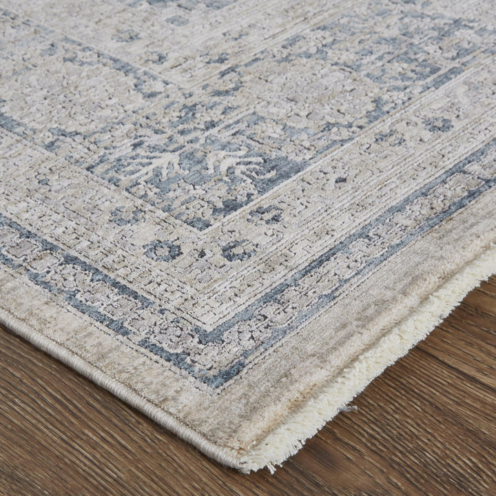 Feizy Feizy Marquette Traditional Persian Style Rug - Warm Gray & Blue - Available in 10 Sizes