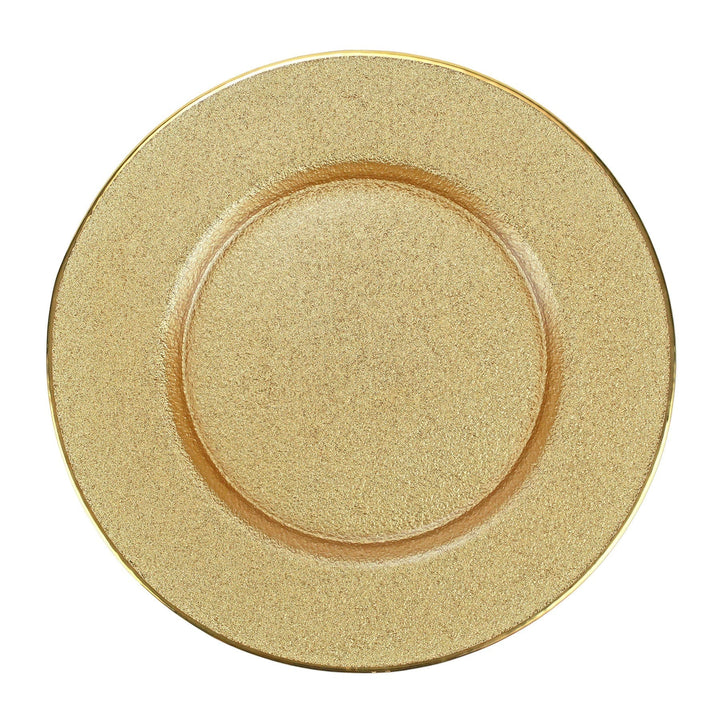 Vietri Vietri Metallic Glass Gold Service Plate/Charger MTC-5221G