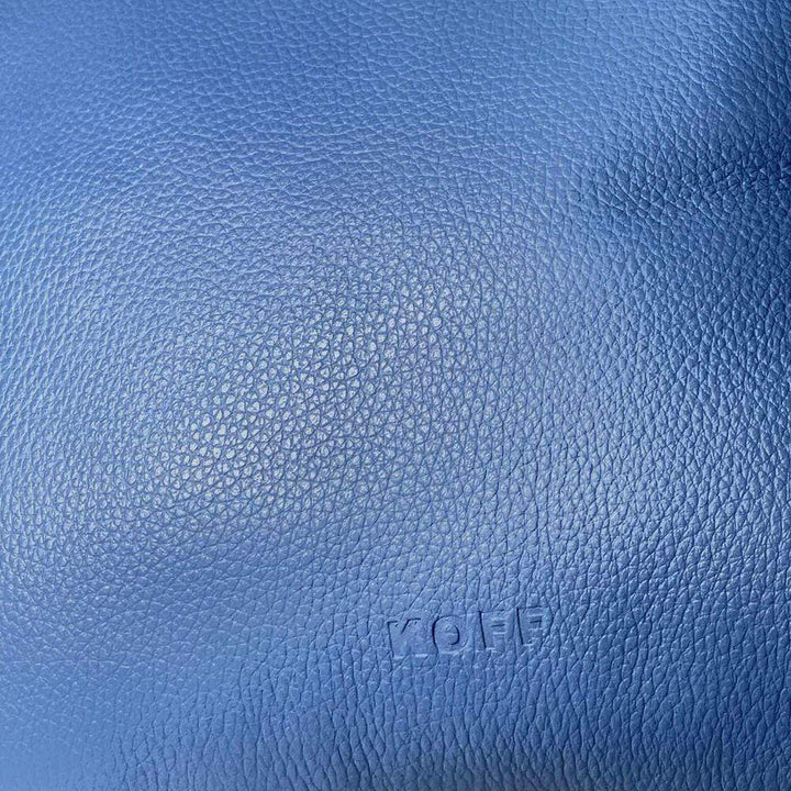 Koff Koff Mini Woven Leather Pillow - Denim KOFF-MINI-DENIM-BLUE