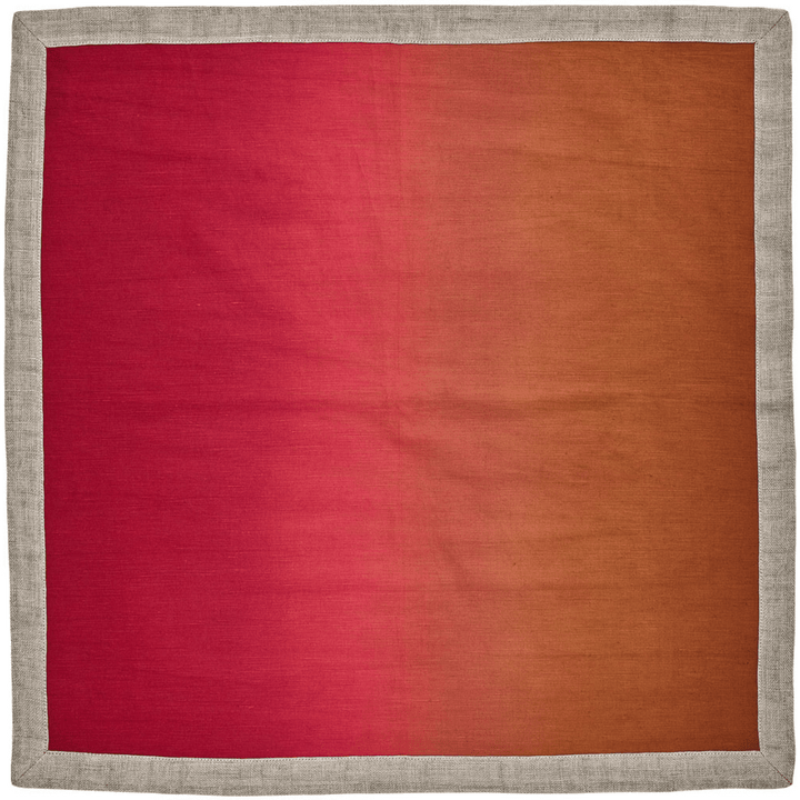 Kim Seybert Kim Seybert Dip Dye Napkins in Cranberry & Orange – Set of 4 NA1159061CRBOR