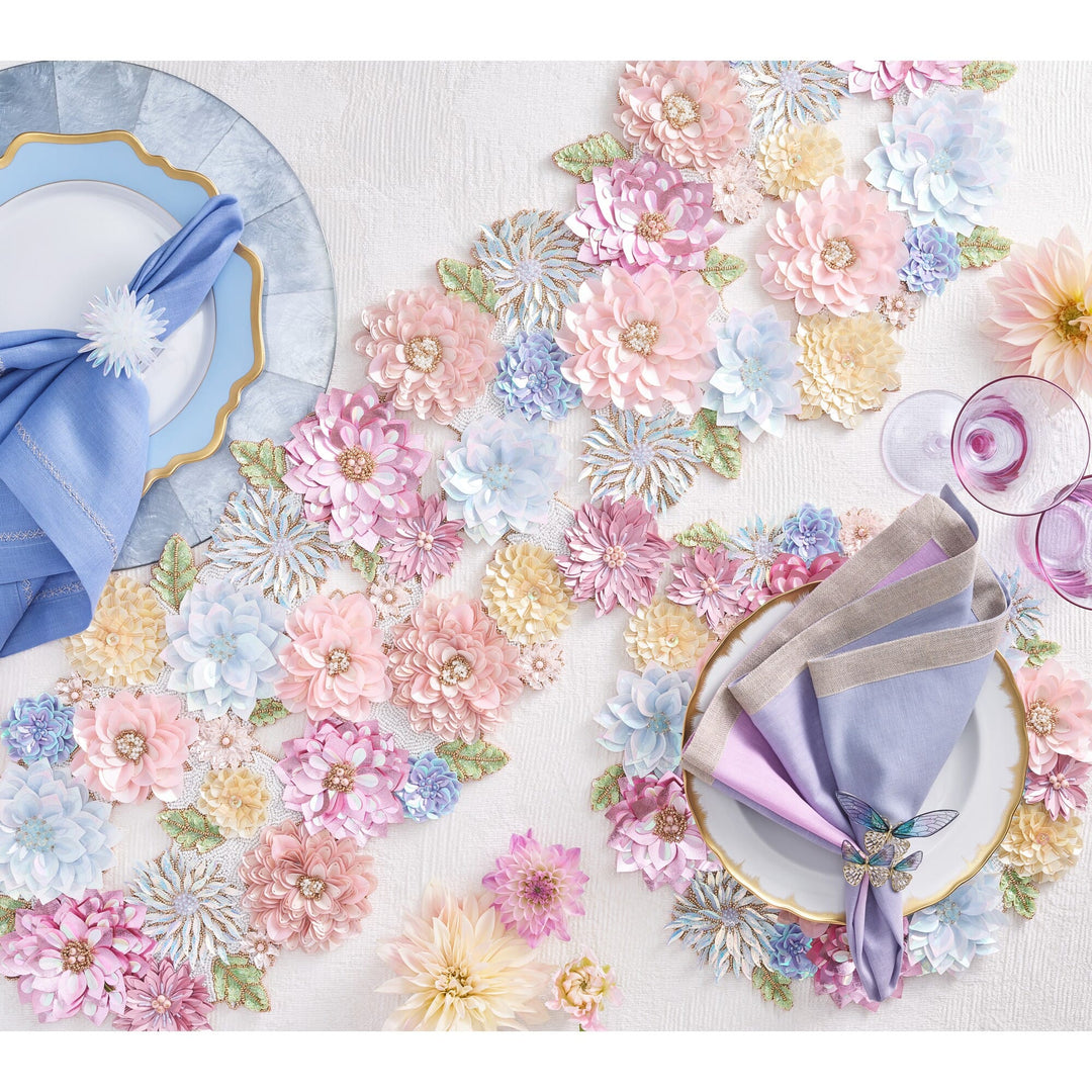 Kim Seybert Dip Dye Napkin in Lilac & Periwinkle - Set of 4