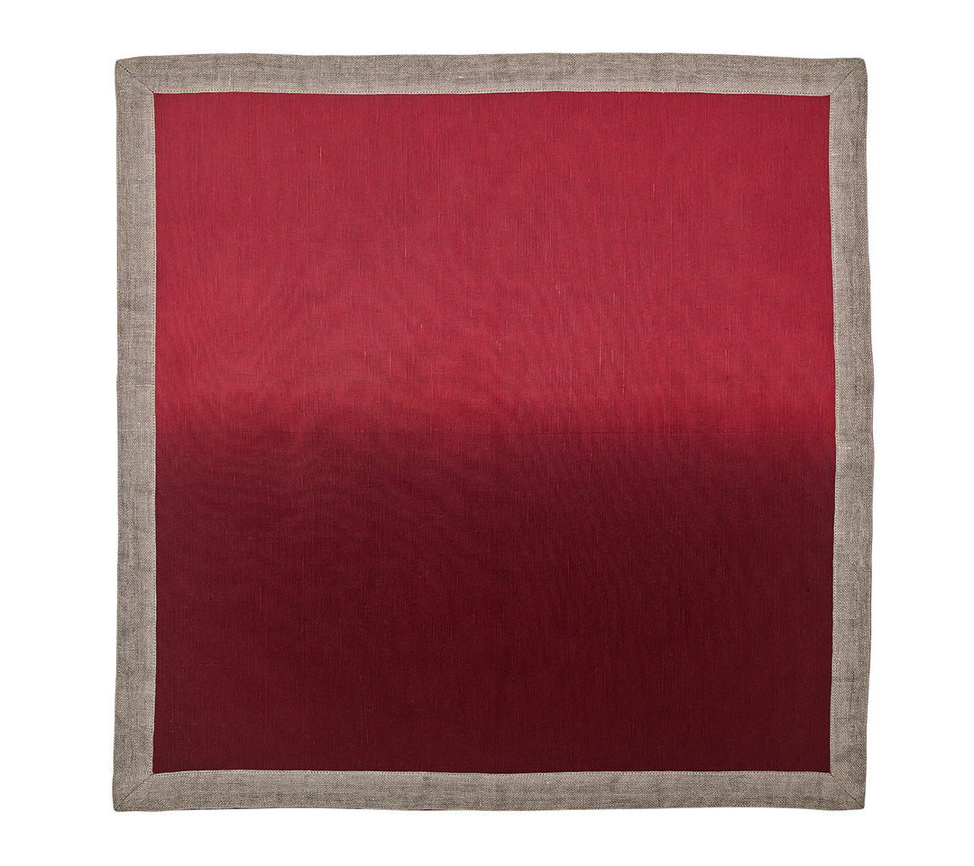 Kim Seybert Dip Dye Napkin - Red & Burgundy