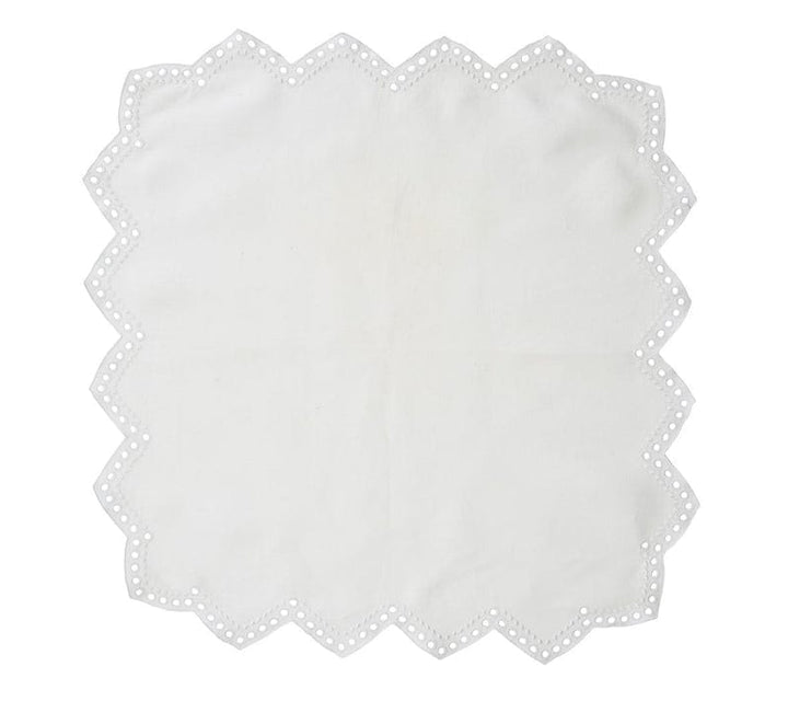 Kim Seybert Kim Seybert Tapestry Napkin in White - Set of 4 NA1180870WHT