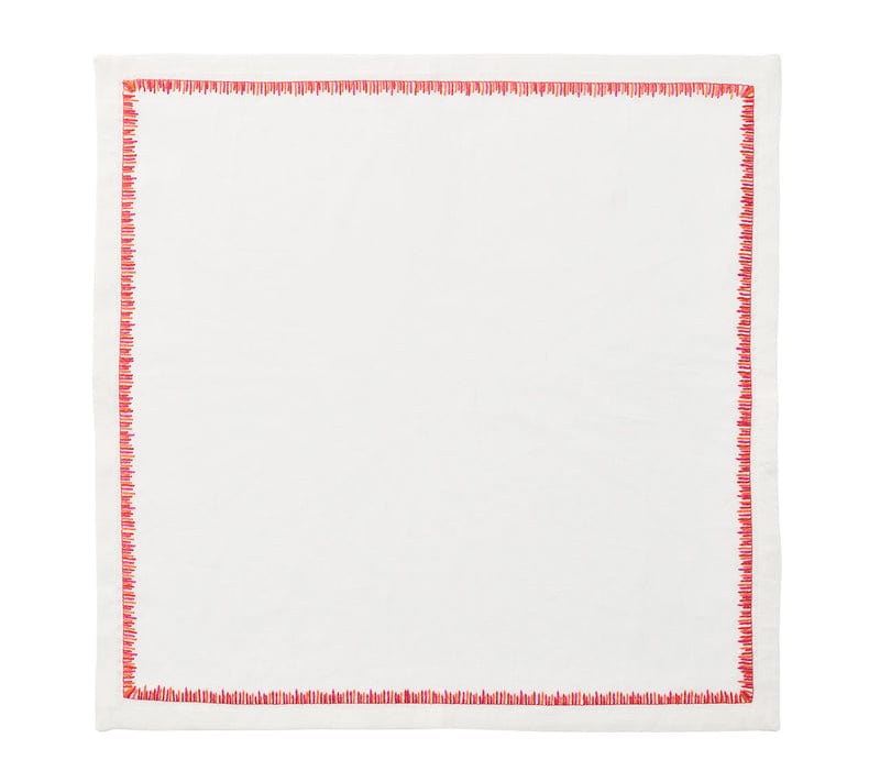Kim Seybert Kim Seybert Filament Napkin in White & Pink & Orange - Set of 4 NA1214045WPKOR