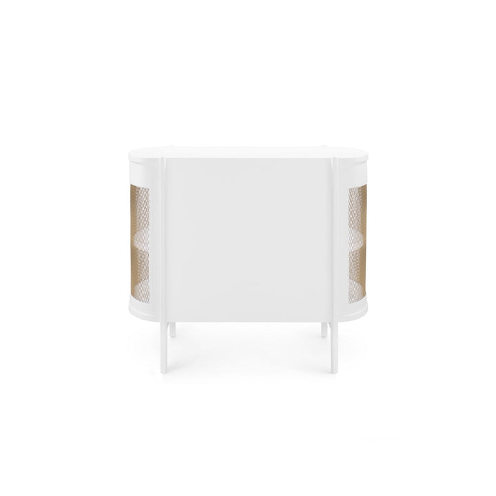 Leandro 1-Drawer Side Table - White