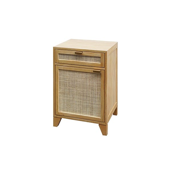 Worlds Away Worlds Away Nell Pine Wood Chest with Cane Front Door - Natural Pine NELL PN