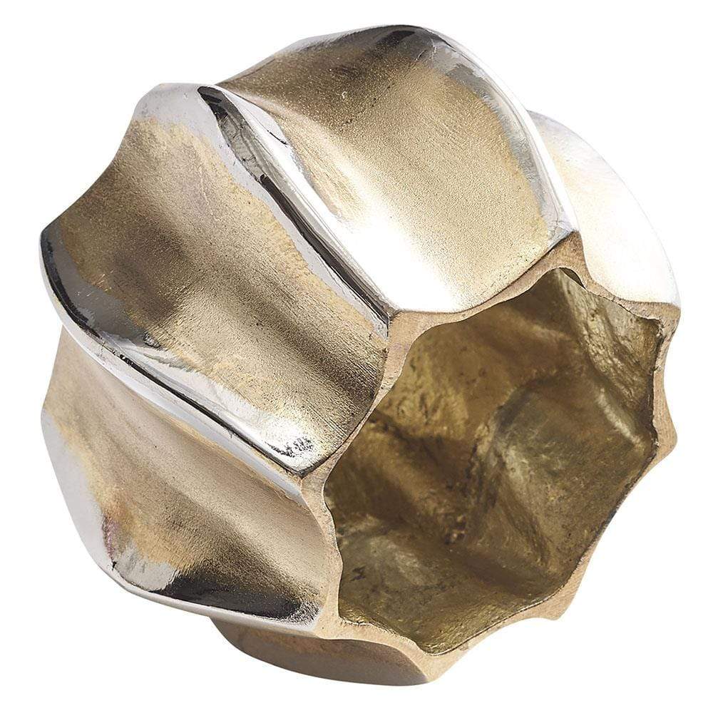 Kim Seybert Kim Seybert Desert Napkin Ring - Set of 4 - Gold & Silver NR1214000GDSL