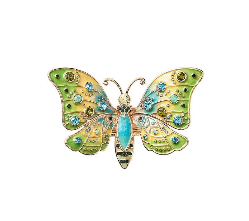 Kim Seybert Kim Seybert Arbor Napkin Ring in Blue & Green - Set of 4 in a Gift Box NR1223003BLGRN