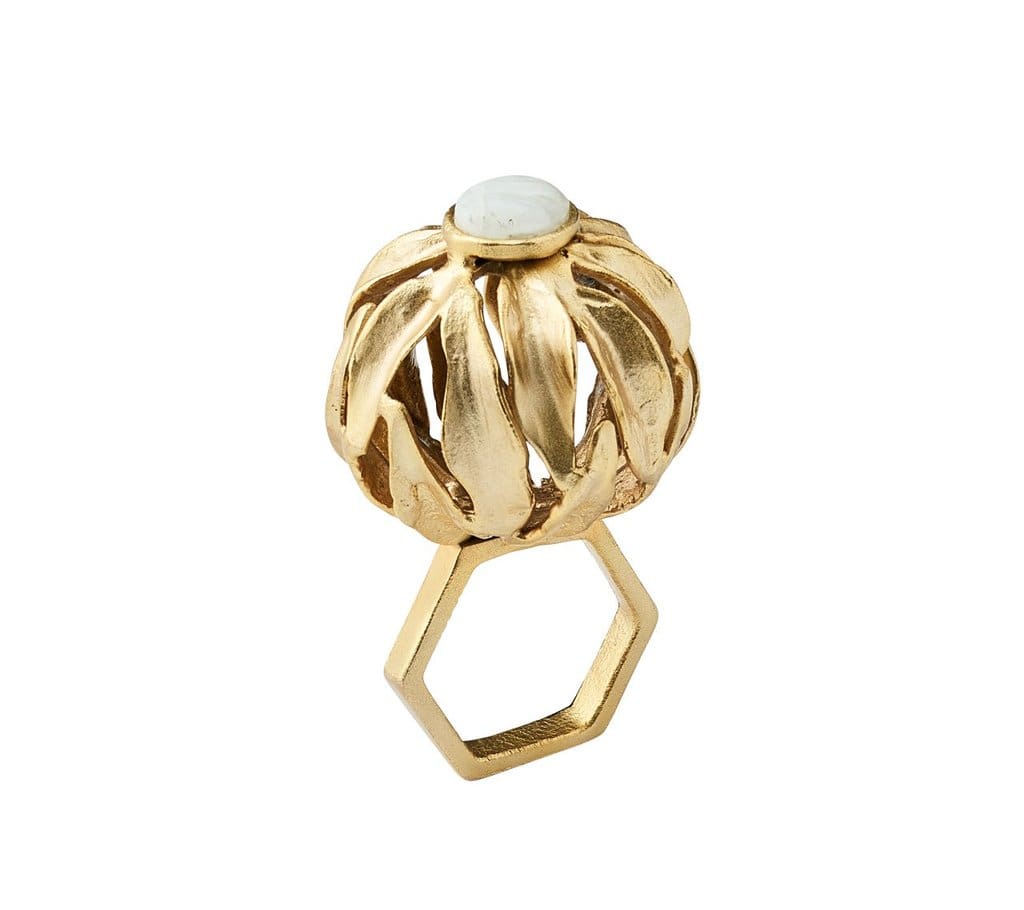 Kim Seybert Kim Seybert Orb Napkin Ring - Set of 4 - Gold NR2212541GD