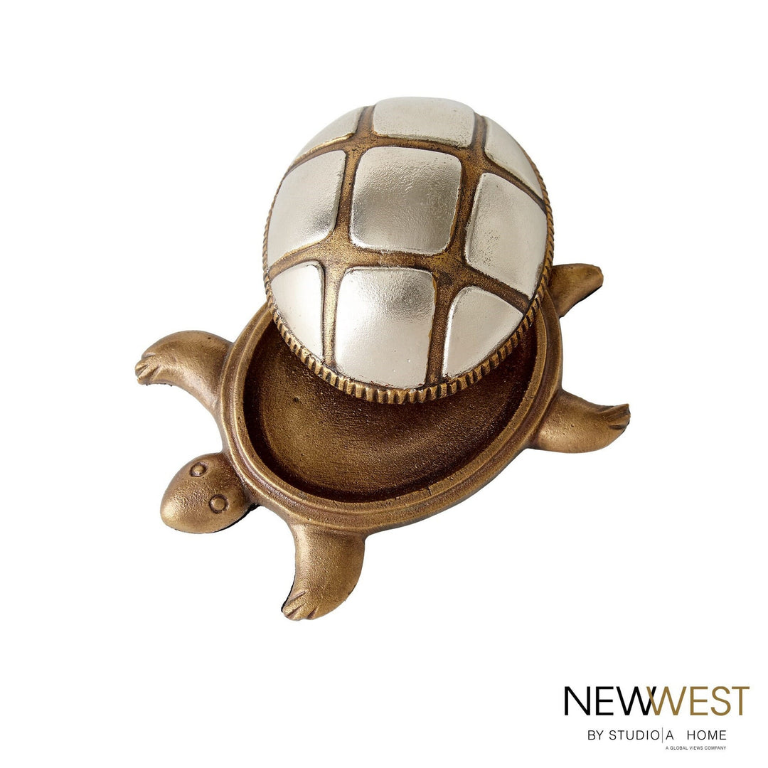 Global Views Talman Box - Nickel Antique Brass - Available in 2 Shapes