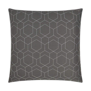 D.V. Kap D.V. Kap Hex Quilt Outdoor Pillow - Available in 3 Colors Grey OD-309-G