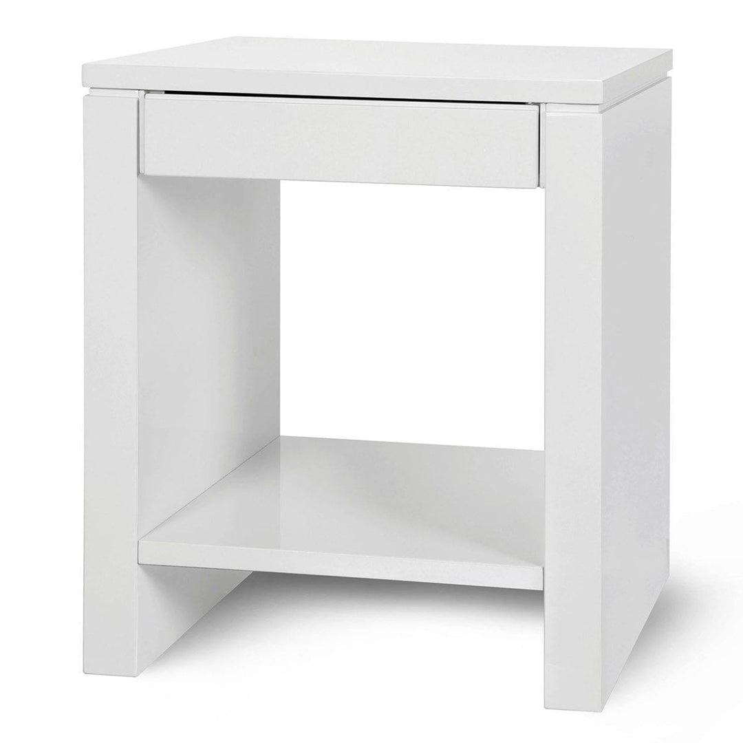 Cordelia 1-Drawer Side Table - White