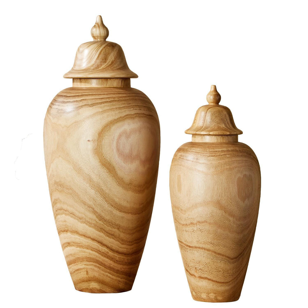 Tozai Home Tozai Home Set of 2 Covered Temple Jars OMT108-S2