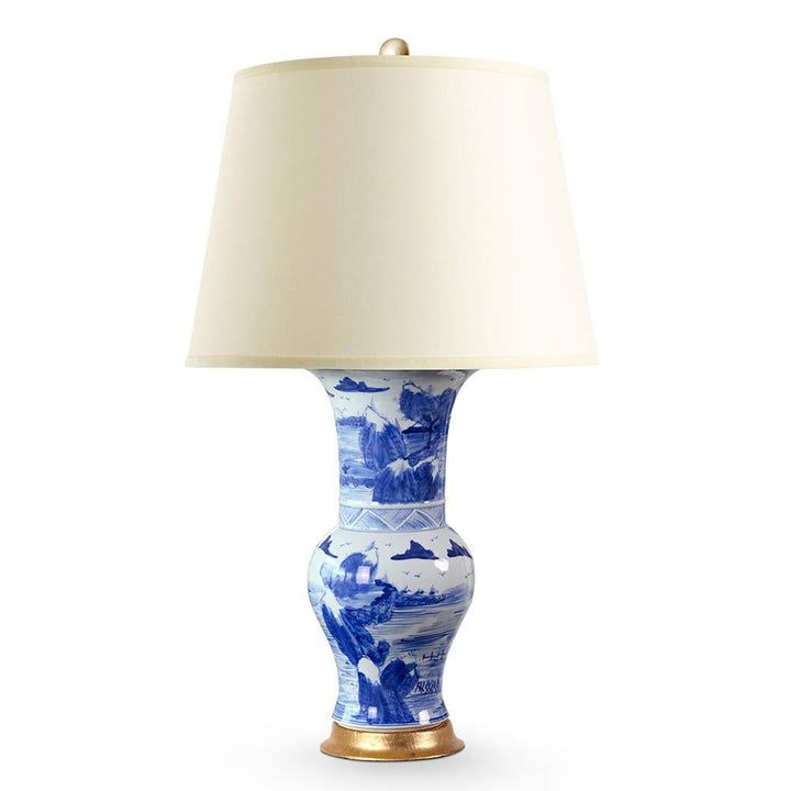 Serena Table Lamp - Blue & White