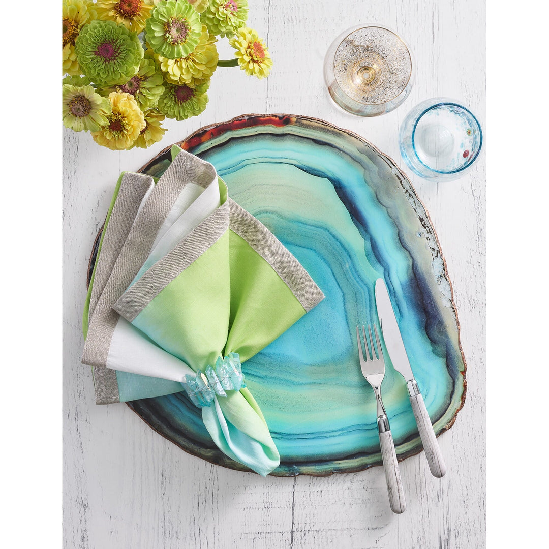 Kim Seybert Azure Placemat in Turquoise - Set of 4