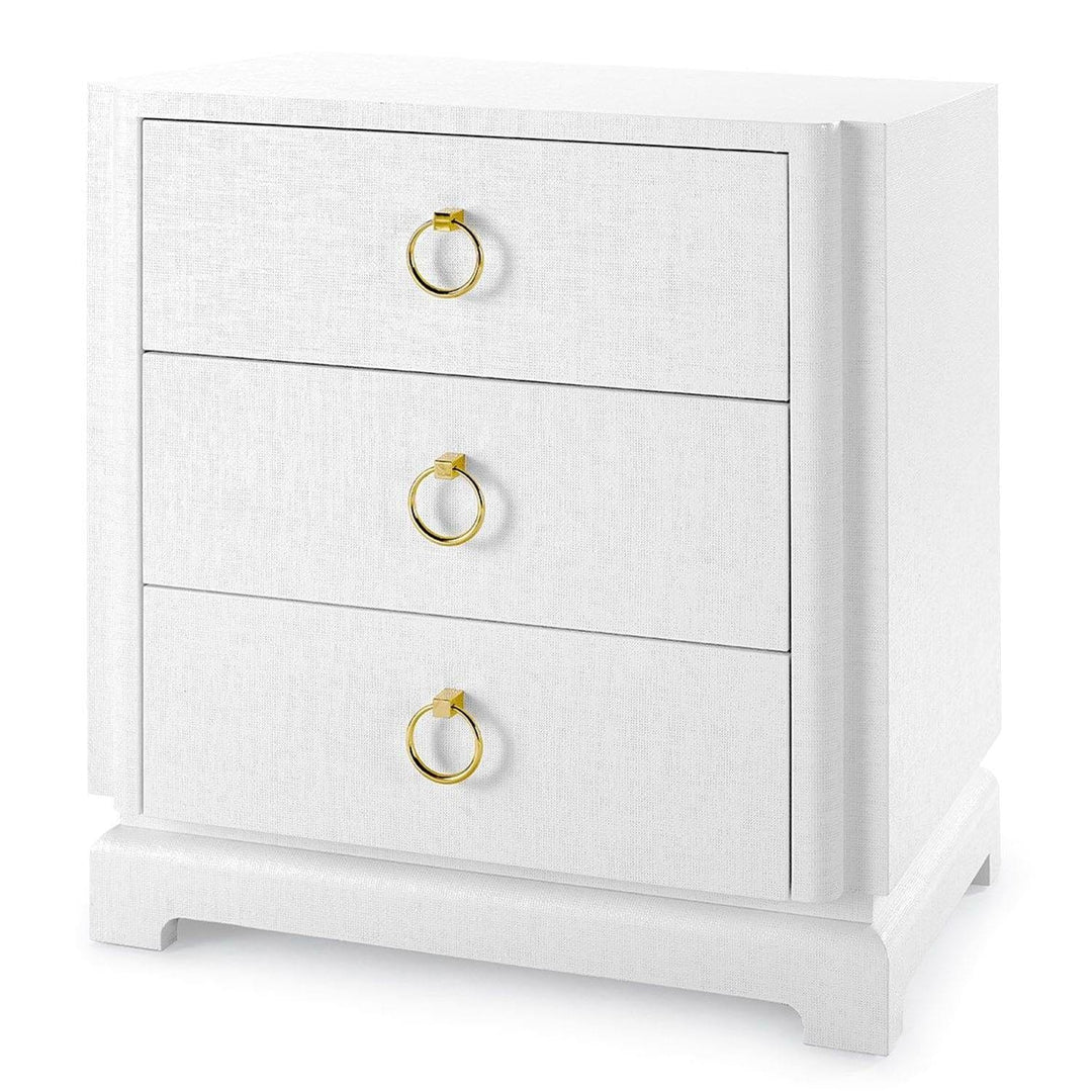 Juliet 3-Drawer Side Table - White