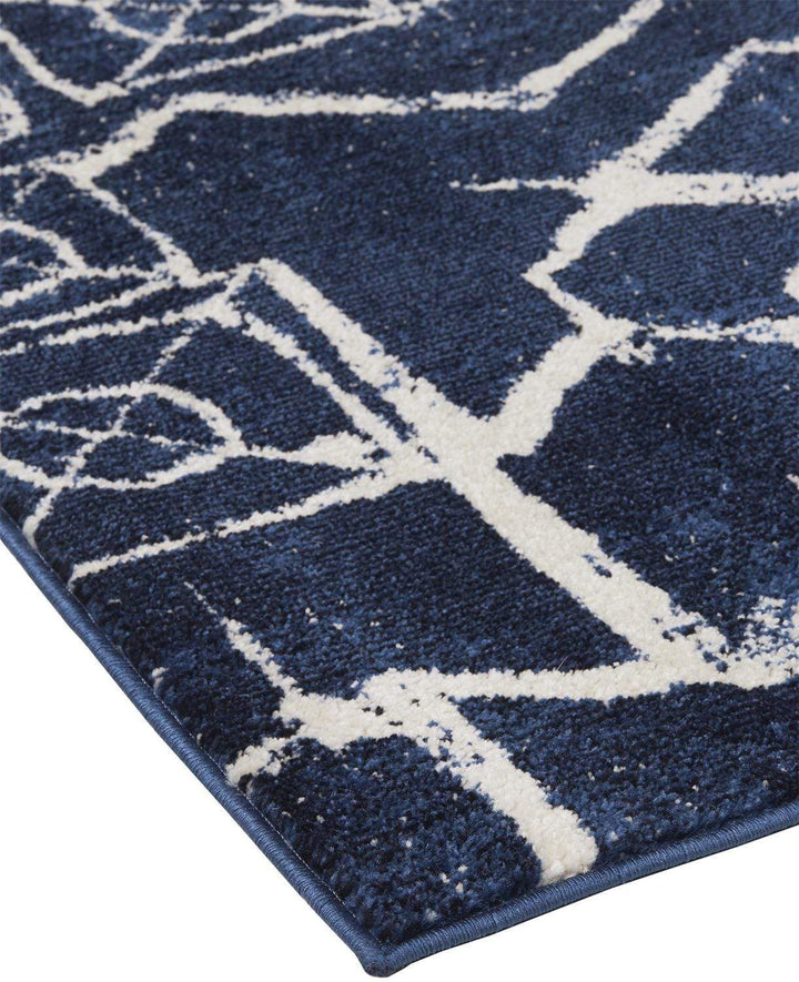 Feizy Feizy Remmy Abstract Patterned Rug - Dark Navy Blue - Available in 7 Sizes