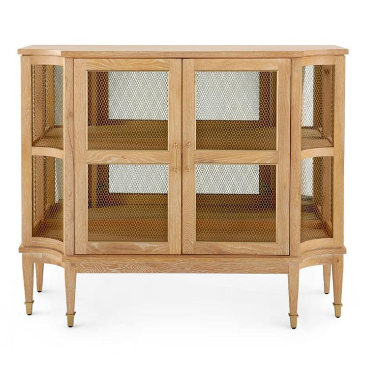 Cerused Oak Storage Cabinet Myllie Collection - Natural