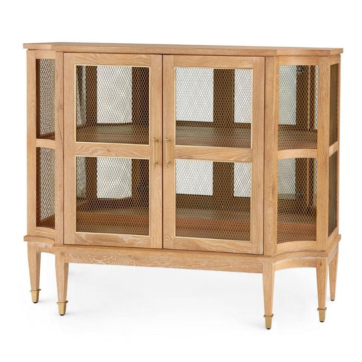 Cerused Oak Storage Cabinet Myllie Collection - Natural