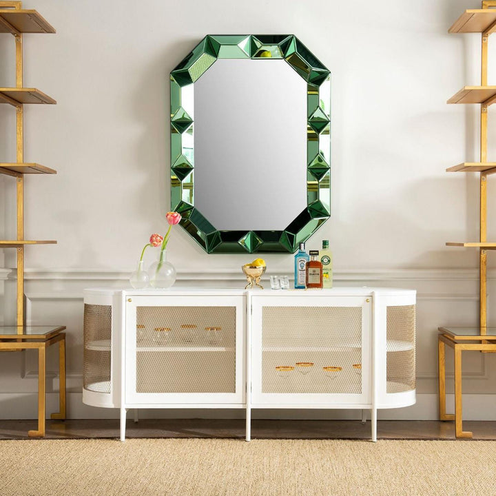 Quinne Wall Mirror - Emerald Green