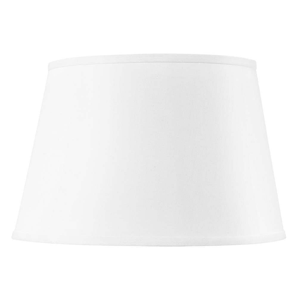 Lamp Shade with Nickel (16") - White Linen
