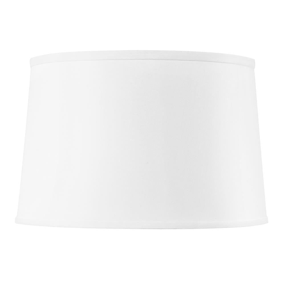 Lamp Shade with Nickel (17") - White Linen