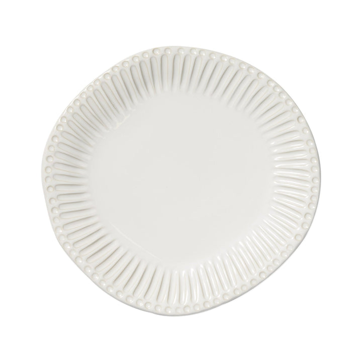 Vietri Vietri Incanto Stone White Stripe Dinner Plate SINC-W1100A