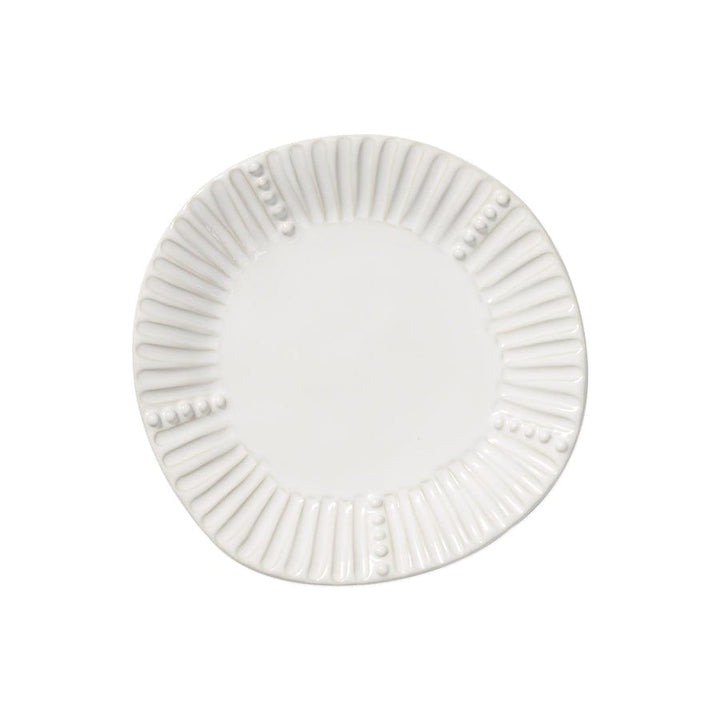 Vietri Vietri Incanto Stone White Stripe Salad Plate SINC-W1101A