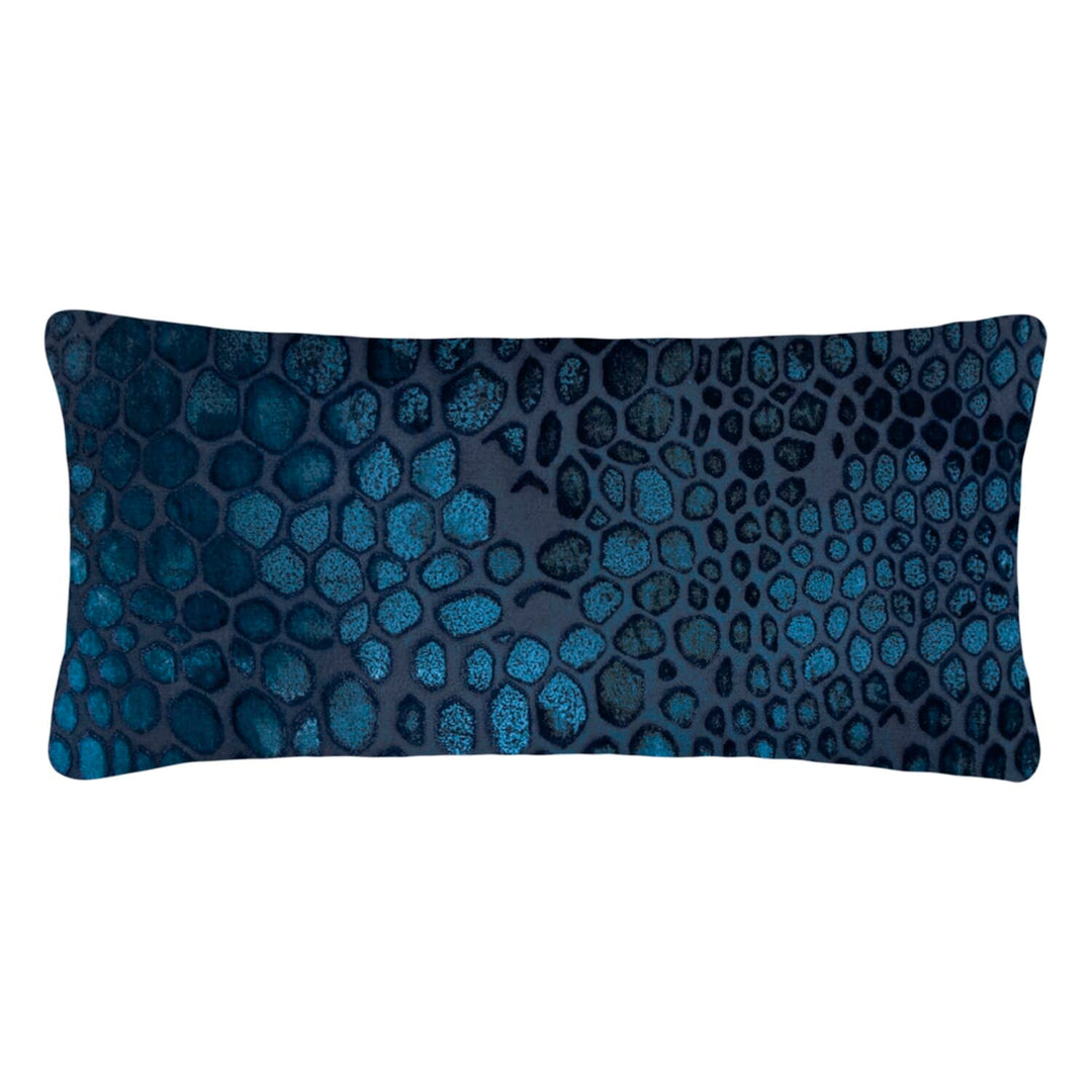 Kevin O'Brien Studio Kevin O'Brien Studio Snakeskin Mini Velvet Pillows | 9 Colors Cobalt Black SNP-COB-715