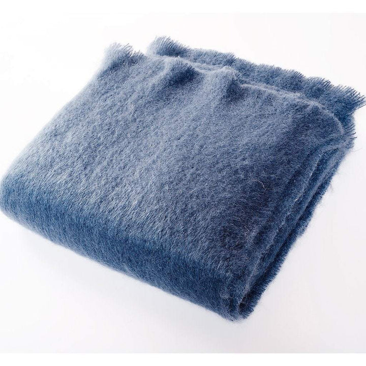 Harlow Henry Harlow Henry Luxe Mohair Throw - 6 Available Colors Denim HHVCT03