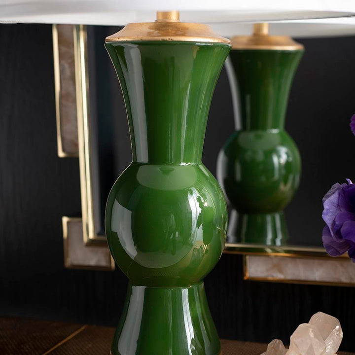 Sajid Table Lamp - Dark Green