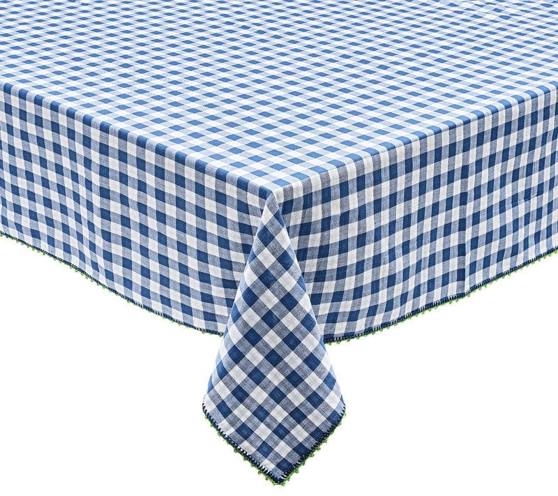 Kim Seybert Kim Seybert Check Tablecloth in Blue & Green TC1211234BLGRN