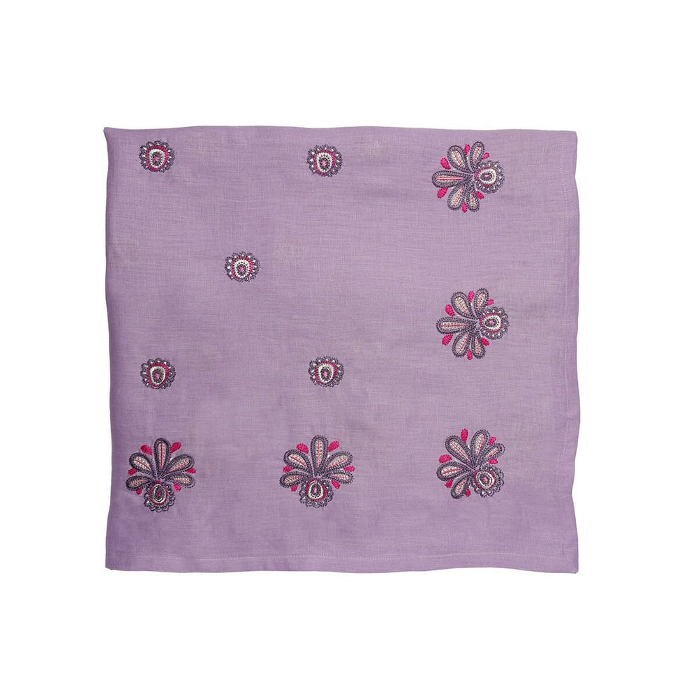 Kim Seybert Flores Tablecloth in Lilac & Pink